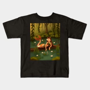 Pond Mermaid Kids T-Shirt